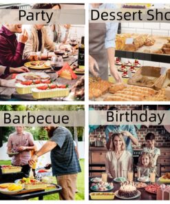 Mini Loaf Pans with Lids, 6.8oz Mini Cake Pans Aluminum Foil Mini Loaf Baking Pans 50Pcs Disposable Long Baking Cups Muffin Tins Brownie Bread Pan Cupcake Liners for Wedding Birthday Party (Gold) Gold 13 81ZIjSvXD7L