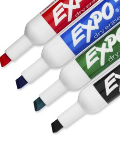 EXPO Low Odor Dry Erase Marker Starter Set, Chisel Tip, Assorted, Whiteboard Eraser, Cleaning Spray, 6 Count Markers 17 81ZIvtPLdoL