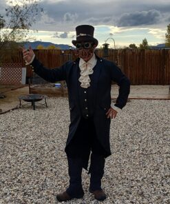 Forum Novelties Men's Adult Steampunk Suede Spats Costume Accessory One Size Black 21 81ZJVCqZvZL