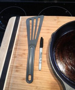 Matfer Bourgeat Exoglass® High Temperature Pelton Slotted Spatula, Professional Fish Turner, Safe for Nonstick Pans, Grey 23 81ZKwCoGLnL