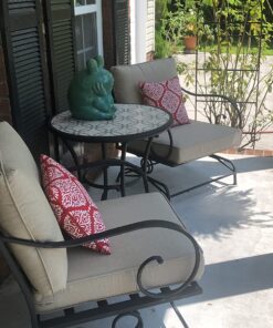 Quality Outdoor Living 29-BG23SB All-Weather Patio Chair Deep Seat and Back Cushion, 23x26, Beige 28 81ZLDUK5q9L