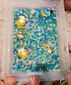 SENSORY4U Dew Drops Water Beads Ocean Explorers Tactile Sensory Kit - 26 Sea Animal Creatures Included - Great Fine Motor Skills Toy for Kids 31 81ZMjjAcF8L