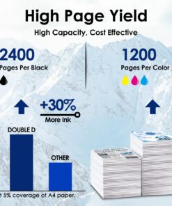 LC20E Super High Yield Compatible Replacement for Brother LC20E LC-20E XXL Ink Cartridges use with Brother MFC-J985DW MFC-J775DW MFC-J5920DW MFC-J985DWXL MFC-J775DWXL Printer (4BK/2C/2M/2Y, 10 Pack) 10 PK 12 81ZNXUE5gDL