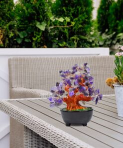 Parma77 Amethyst Crystal Tree, Purple Healing Crystals Gemstones Bonsai Money Tree, Purple Room Decor Cubicle Office Desk Decor for Women, Feng Shui Wealth and Luck Spiritual Gifts for Women 29 81ZOZwtlWL