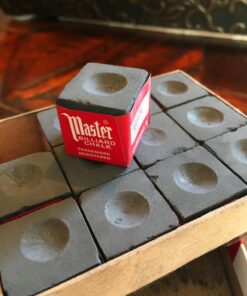 Made in the USA - 2 Boxes of Master Chalk - 24 Pieces for Pool Cues and Billiards Sticks Tips (Black) 7 81ZOs22aDOL