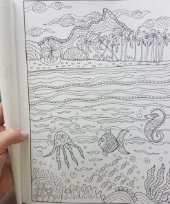 Adult Coloring Book: Island Dreams: Vacation, Summer and Beach: Dream and Relax with Gorgeous Illustrations Paperback, Large Print 36 81ZPSgKKDxL