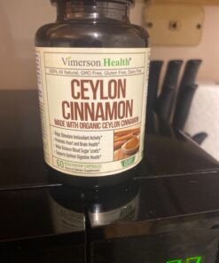 Organic Ceylon Cinnamon Capsules - Ceylon True Cinnamon Supplements (Canela de Ceylan) for Inflammation Balance, Cognitive Function, Metabolic, Antioxidant Support. Non-GMO. Vegan. 60 Caps Made in USA 35 81ZQeusRFpL