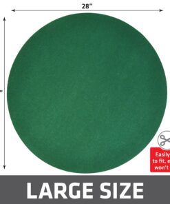 Alternative view of Drymate Christmas Tree Stand Mat (28”), Protects Floors from Spills and Scratches, Absorbent, Waterproof, Machine Washable, Durable, (Made in The USA)(Green) 28" Green