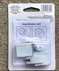 Prime-Line U 9809 Sliding Window Lock for Vinyl Windows – Easy Installation to Keep Windows Securely Closed – Diecast Construction, White (2 Pack) 1/2 in. 45 81ZRDkoMhpL