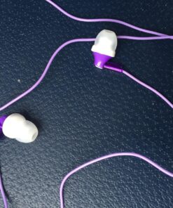 Panasonic ErgoFit Wired Earbuds, In-Ear Headphones with Dynamic Crystal-Clear Sound and Ergonomic Custom-Fit Earpieces (S/M/L), 3.5mm Jack for Phones and Laptops, No Mic - RP-HJE120-V (Purple) Purple 45 81ZSF8iYhcL