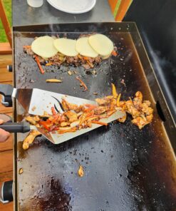 Blackstone 1542 Flat top Griddle Professional Grade Accessory Tool Kit (5 Pieces) 16 oz Bottle, Two Spatulas, Chopper/Scraper and One Cookbook-Perfect for Cooking Indoor or Outdoor, Multicolor 34 81ZSGfSXpL