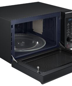 SAMSUNG 1.1 Cu Ft PowerGrill Countertop Microwave Oven w/ Power Convection, Ceramic Enamel Interior, Sensor Cook, Slim Fry, 1000 Watt, MC11K7035CG/AA, Fingerprint Resistant Stainless Steel, Black 6 81ZTqHDDFnL