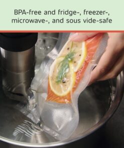 FoodSaver Vacuum Sealer Bags, Rolls for Custom Fit Airtight Food Storage and Sous Vide, 8" x 20' (Pack of 3) 3 rolls (Pack of 1) 3-Pack Seal Roll 14 81ZUtbxFVHL