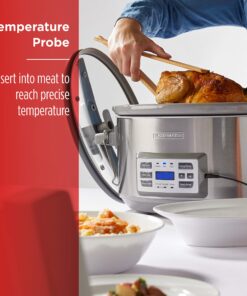 BLACK+DECKER SCD7007SSD Digital Slow Cooker with Temperature Probe + Precision Sous-Vide, 7-Quart Capacity, Stainless Steel 29 81ZUuogzjOL