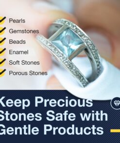 Gentle Jewelry Cleaner Solution | Gold, Silver, Earring, Diamond Ring Fine & Fashion Jewelry Cleaner | Ammonia Free l 6 oz l Made in the USA 6 Ounce (Pack of 1) 27 81ZWrArQmuL