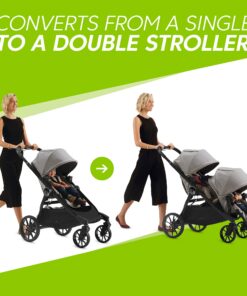 Baby Jogger City Select LUX Stroller | Baby Stroller with 20 Ways to Ride, Goes from Single to Double Stroller | Quick Fold Stroller, Taupe 11 81ZXZMkorFL