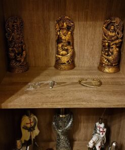 Alternative view of Templar Knight Medieval Collectible Statue Figurine-H: 9"