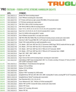 TRUGLO TFX PRO Handgun Sight | Compact Snag-Free Durable Shock-Resistant Glowing Tritium & Fiber-Optic Xtreme Night Sight for Handguns Glock 17/17L, 19, 22, 23, 24 and more 31 81ZYKoCGzYL