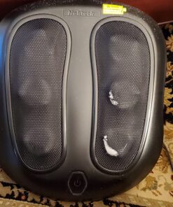 Nekteck Foot Massager with Heat, Shiatsu Heated Electric Kneading Foot Massager Machine for Plantar Fasciitis, Built-in Infrared Heat Function and Power Cord (Black) Black 32 81ZZ CwDA9L