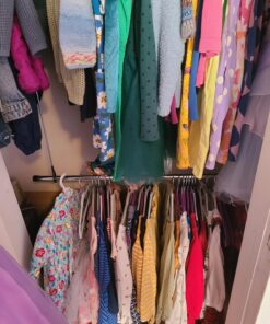 Whitmor Double Closet Rod - Heavy Duty Closet Organizer- Chrome 1 DESIGN 1 22 81ZbD3nwNvL