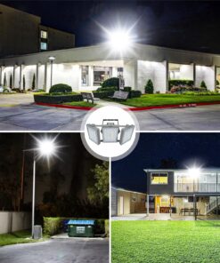 STASUN LED Flood Light Outdoor, 90W 8100lm Outdoor Lighting with 330° Lighting Angle, 5000K, 3 Adjustable Heads, IP66 Waterproof LED Exterior Security Area Lights for Yard, Street, Parking Lot Daylight White 14 81Zc3t1gApL