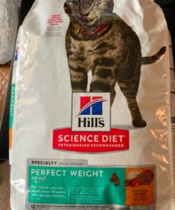 Hill's Science Diet Dry Cat Food, Adult, Perfect Weight for Healthy Weight & Weight Management, Chicken Recipe, 15 lb. Bag 15 Pound (Pack of 1) 35 81ZcposHyFL