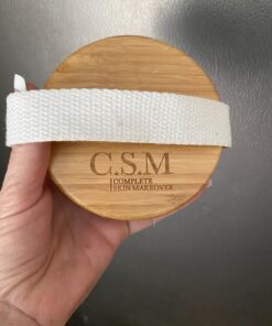 CSM Dry Body Brush for Beautiful Skin - Solid Wood Frame & Boar Hair Exfoliating Brush to Exfoliate & Soften Skin, Improve Circulation, Stop Ingrown Hairs, and Reduce The Appearance Cellulite 68 81ZdAuWku1L