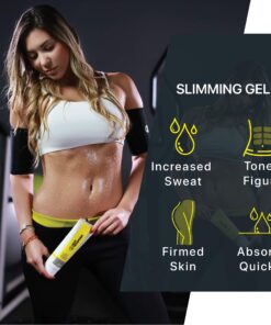 Hot Shapers Slimming Gel –Sweat Cream for Firming and Workout Muscle Recovery – Skin Tightening Lotion for the Body and Tummy Tuck 4 Ounce (Pack of 1) 14 81ZdIdRrQ2L