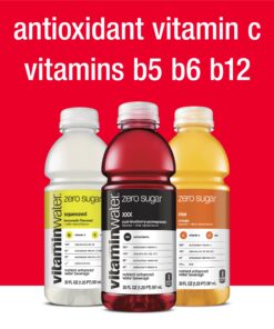 Alternative view of vitaminwater zero variety pack nutrient enhanced water w/ vitamins, 20 fl oz, 12 Pack zero sugar variety pack