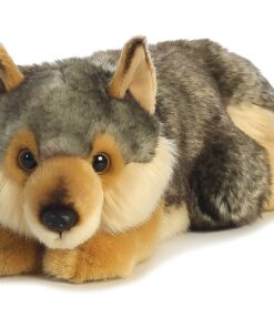 Aurora® Adorable Miyoni® Lying Wolf Stuffed Animal - Lifelike Detail - Cherished Companionship - Gray 11 Inches 14 81ZfJ71hAfL