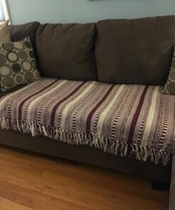 DII Braided Striped Throw, 50x60, BlackBerry 25 81ZfNaQPS4L