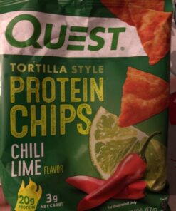 Quest Nutrition Tortilla Style Protein Chips, Chili Lime, Baked, 1.1 Oz, Pack of 12 39 81ZfgdAdVXL