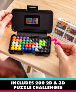 Educational Insights Kanoodle 3D Brain Teaser Puzzle Game, Featuring 200 Challenges, Stocking Stuffer, Gift for Ages 7+ 18 81Zfy4ViW9L