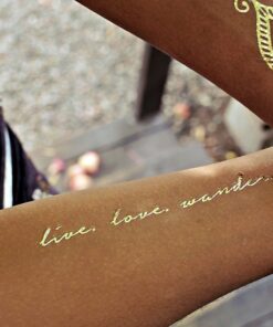 Flash Tattoos Sheebani Authentic Metallic Temporary Jewelry Tattoos 4 Sheet Pack (Black/gold/silver) Includes over 19 assorted premium henna inspired waterproof tattoos 7 81ZgiV3dBuL