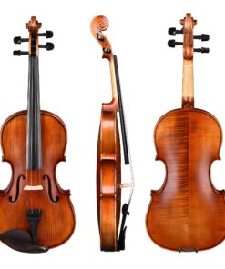 AW 4/4 Full Size Violin Set Matte Fiddle Stradivari Copy Style with Case Rosin Shoulder Rest for Beginner Chlid with Carry Case Gift 4/4 & Matte 11 81ZgoN14ShL