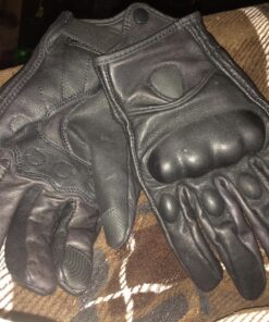 FXC Touch Screen Full Finger Motorcycle Leather Gloves Men's Premium Protective Motorbike Large 42 81ZgwtYXKGL