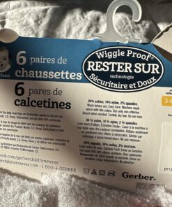 Gerber Baby Girls' 6-Pair Sock 3-6 Months White 31 81ZhFBTQHYL