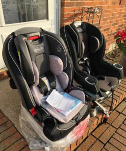 Graco Slimfit 3 in 1 Car Seat -Slim & Comfy Design Saves Space in Your Back Seat, Darcie, One Size 48 81ZhkicDbtL