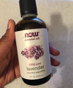NOW Essential Oils, Lavender Oil, Soothing Aromatherapy Scent, Steam Distilled, 100% Pure, Vegan, Child Resistant Cap, 4-Ounce 4 Fl Oz (Pack of 1) 42 81ZirKpCPVL