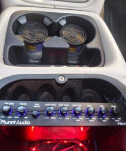 Planet Audio PEQ10 Car Audio Equalizer - 4 Band, Pre-Amp, Half Din, Subwoofer Output with Adjustable Filter, Fixed Bands, Remote Subwoofer Level Control, DPS Processor 4 Band EQ 21 81ZjuWydTIL