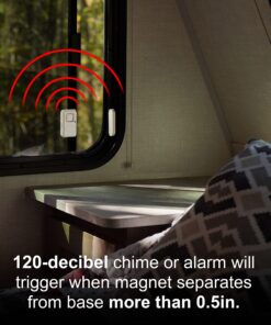 GE Personal Security Window and Door Alarm, 2 Pack, DIY Protection, Burglar Alert, Wireless Chime/Alarm, Easy Installation, Home Security, Ideal for Home, Garage, Apartment and More, 45115 White 31 81ZkcEA7koL