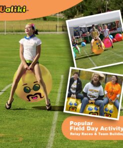 WALIKI Hopper Ball for Kids 3-6 | Hippity Hop | Jumping Hopping Ball | Relay Races | Pink 18” Ages 3-6 (Small) 23 81ZlsRFEDGL