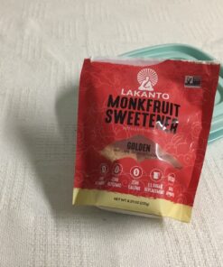 Lakanto Classic Monk Fruit Sweetener Packets - White Sugar Replacement, Zero Net Carbs, Zero Glycemic, Zero Calorie, Sweeten on the Go, Coffee, Lemonade, Other Drinks, Desserts (Classic, 30 Count) 0.11 Ounce (Pack of 30) 14 81Zn5KbOW5L