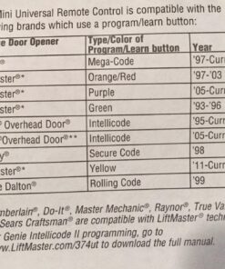 LiftMaster 374UT Universal Remote 21 81ZpA8i2KhL