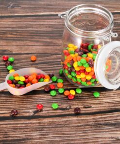 OAMCEG 4 Pack Wide Mouth Mason Jars - 34 OZ Airtight Glass Canning Jars with Leak Proof Rubber Gasket and Clip Top Lids, Perfect for Storing Coffee, Sugar, Flour or Sweets J-1L 26 81Zq3iUR3zL