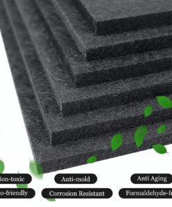 BXI Sound Absorber - 16 X 12 X 3/8 Inches 6 Pack High Density Acoustic Absorption Panel, Sound Absorbing Panels Reduce Echo Reverb, Tackable Acoustic Panels for Wall and Ceiling Acoustic Treatment 16'' X 12'' X 3/8'', 6 Pcs Matte Black 22 81ZqAP2wx9L