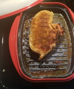 Microhearth Grill Pan for Microwave Cooking, Red 34 81ZqGZiKs L