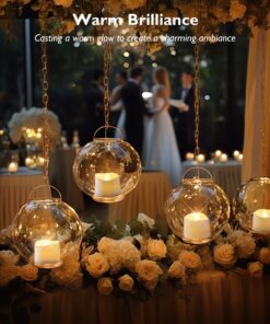 Alternative view of Homemory 12-Pack Flameless LED Tea Lights Candles Battery Operated, 200+Hour Fake Electric Candles TeaLights for Votive, Aniversary, Wedding Centerpiece Table Decor, Funeral, Halloween, Christmas Warm White Glow, White Base Pack of 12