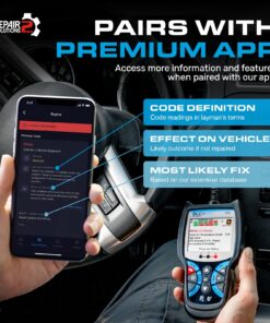 BLCKTEC 440 Bluetooth OBD2 Scanner Diagnostic Tool - Car Code Reader and Scanner for Car - Comes with Live Data - Battery/Charging System Test - Works for All OBD Compliant Cars 1996 & Newer 36 81Zr3piubwL 1