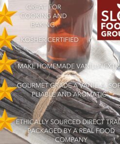 Slofoodgroup Gourmet Vanilla Beans -10 Count Grade A Vanilla from Uganda - Bourbon Vanilla for Cooking, Baking and Homemade Vanilla Extract 10 Count (Pack of 1) 12 81Zr8bn61mL